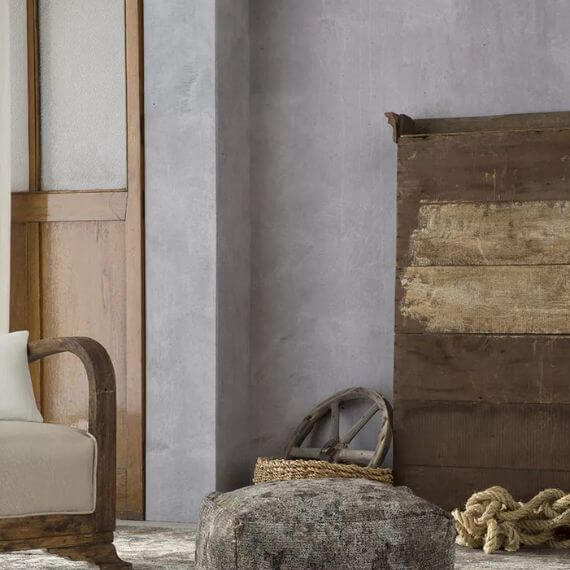 Pouf marrons abstrait moderne Groot